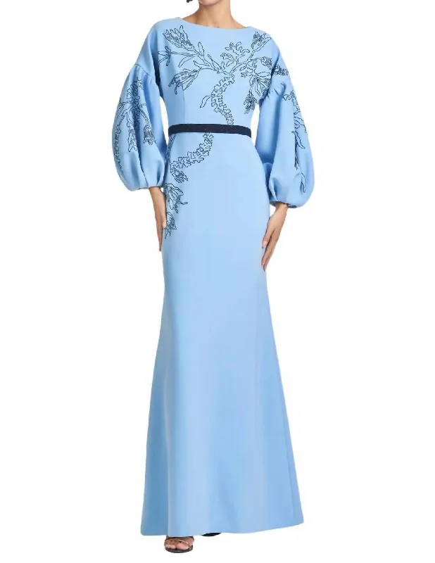Markdowns Aria Gown In Cornflower