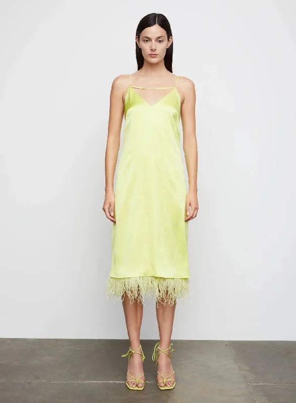 Super Sale Leilani Feather Slip Dress in Mimosa