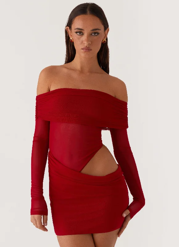 Markdown Madness No Doubt Mini Dress - Red