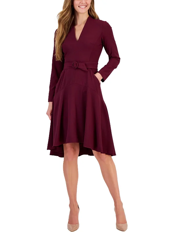 Bargain Blast Womens Asymmetric Mini Fit & Flare Dress