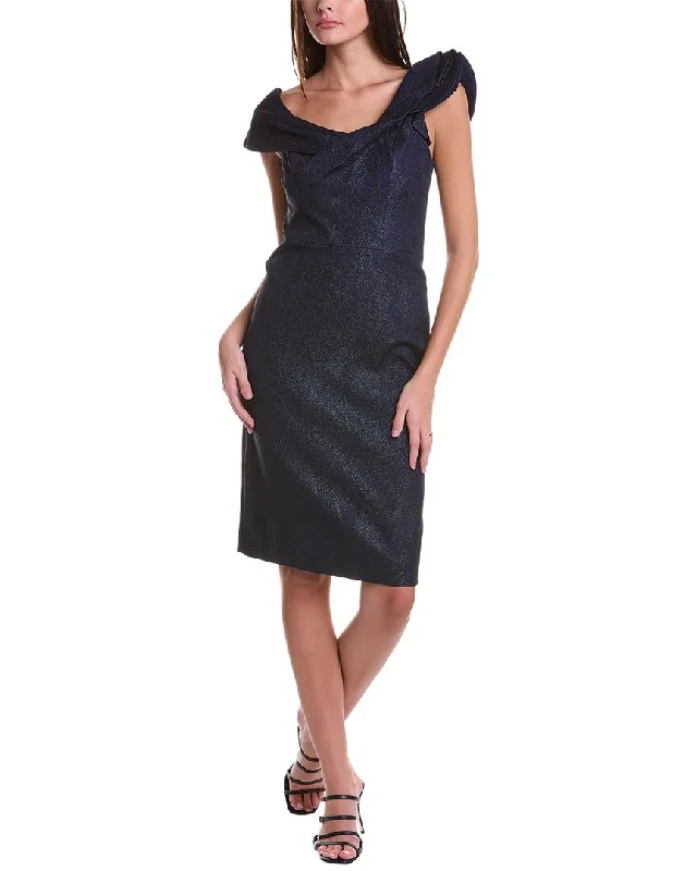Deal Zone Teri Jon by Rickie Freeman Shimmering Sheath Dress