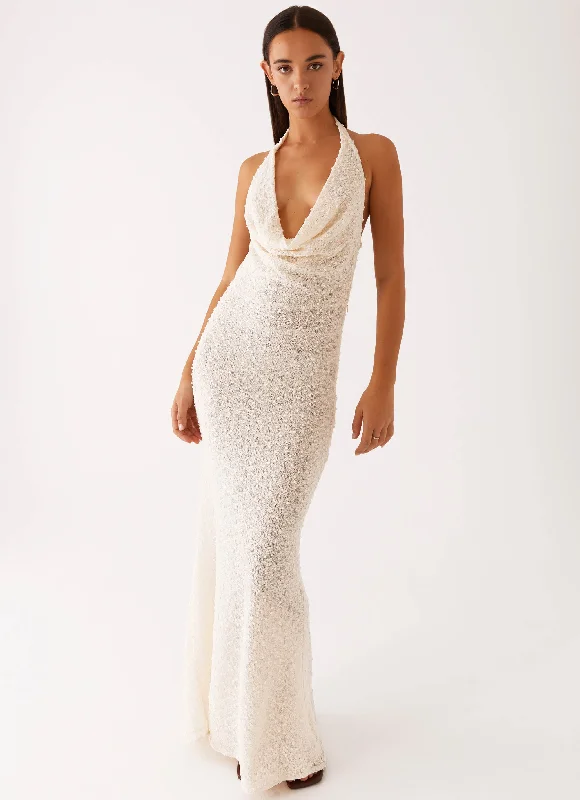 Bonus Savings Serotonin Maxi Dress - Ivory