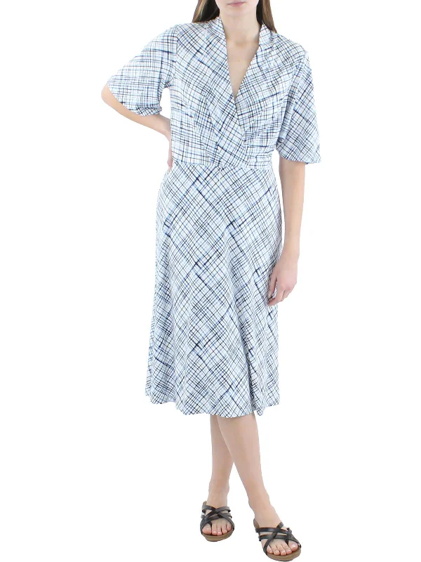 Fantastic Offers Womens Printed Midi Wear to Work Dress