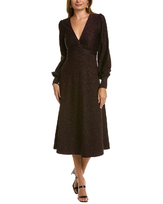 Limited Availability Boden Metallic Jersey Midi Dress