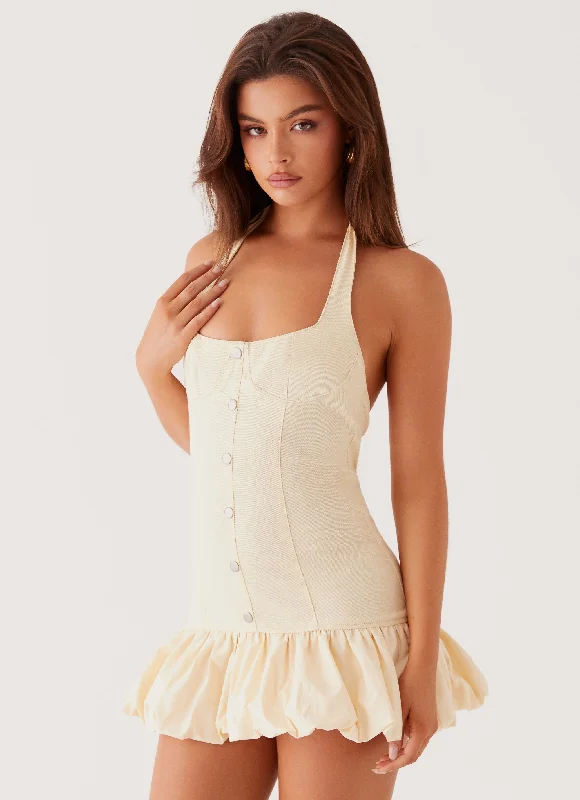 Buy Now Georgina Denim Mini Dress - Antique
