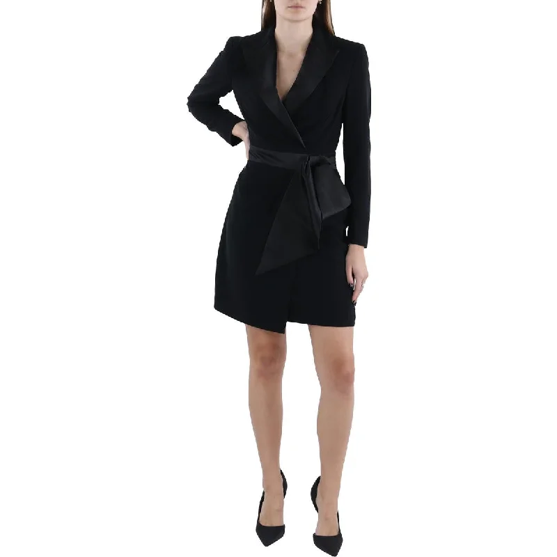 Deal Explosion Womens Bow Wrap Cocktail And Party Dress