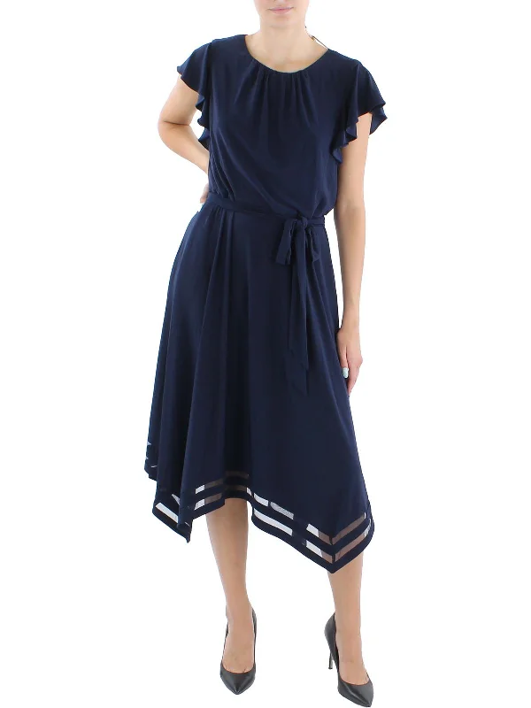 Unmissable Offer Womens Illusion Hem Calf Midi Dress