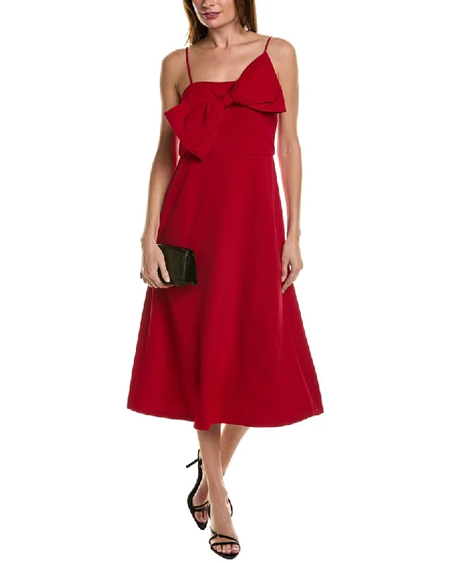 Online Only Anne Klein Bow Bodice Midi Dress