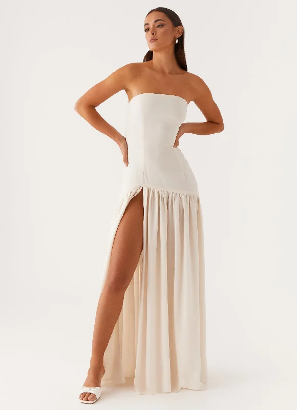 Deal Alert Eden Strapless Maxi Dress - Ivory