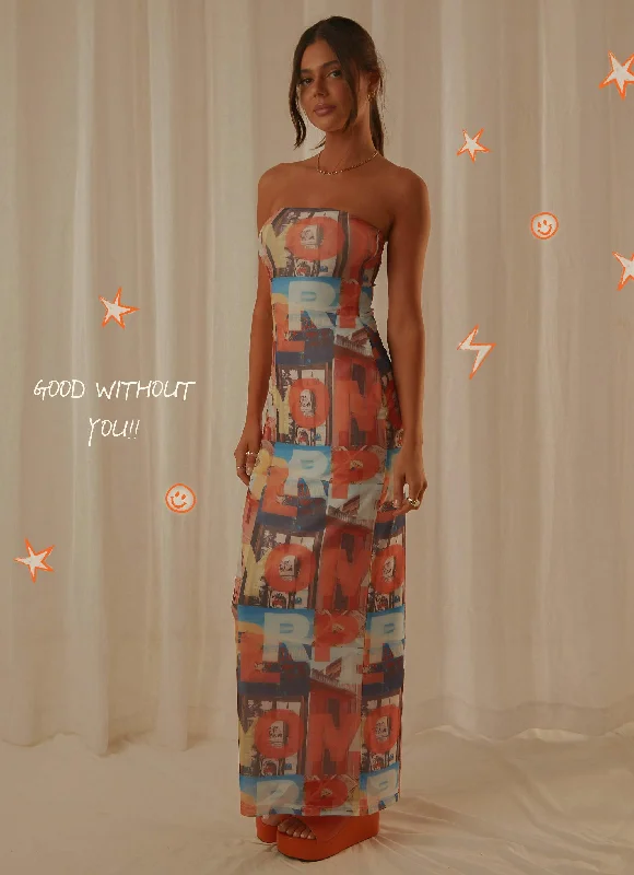 Extra Savings Good Without You Maxi Dress - PM Film Graphic