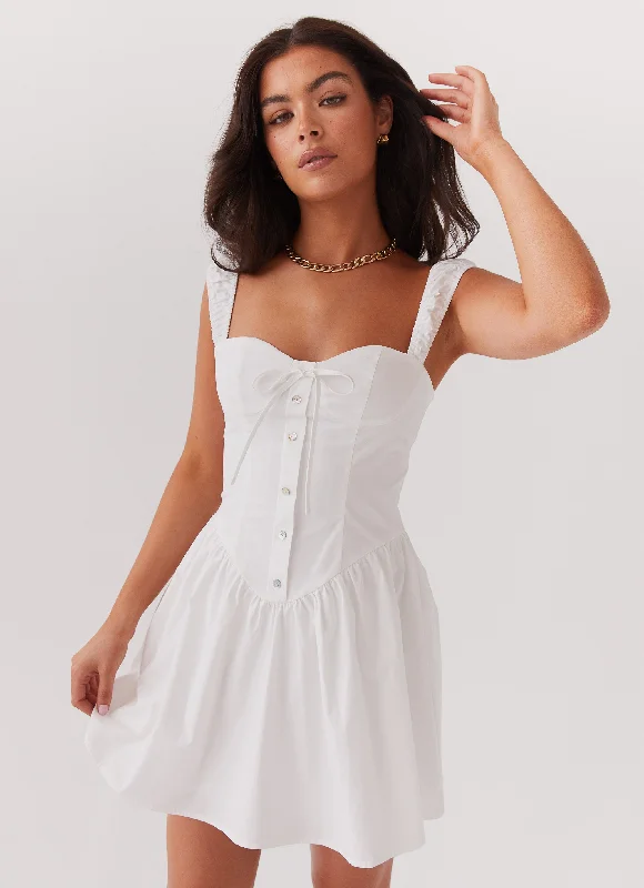 Special Discount Rebel Heart Corset Dress - White