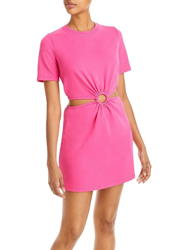 Sale Event Lyric Womens Cut-Out Open Back T-Shirt Dress