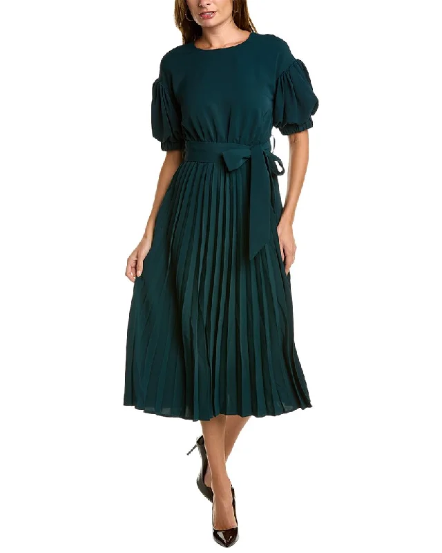 New Deals Gracia Puff Sleeve Midi Dress