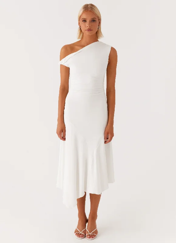Exclusive Access Byron Midi Dress - White