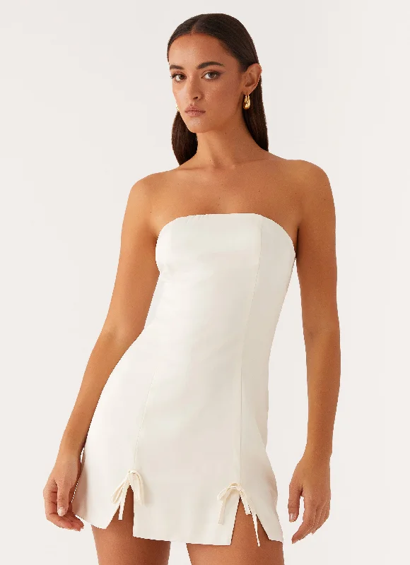 Price Slash Kessie Mini Dress - Ivory
