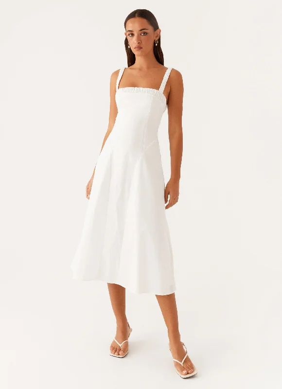 Unbeatable Prices Enola Midi Dress - White