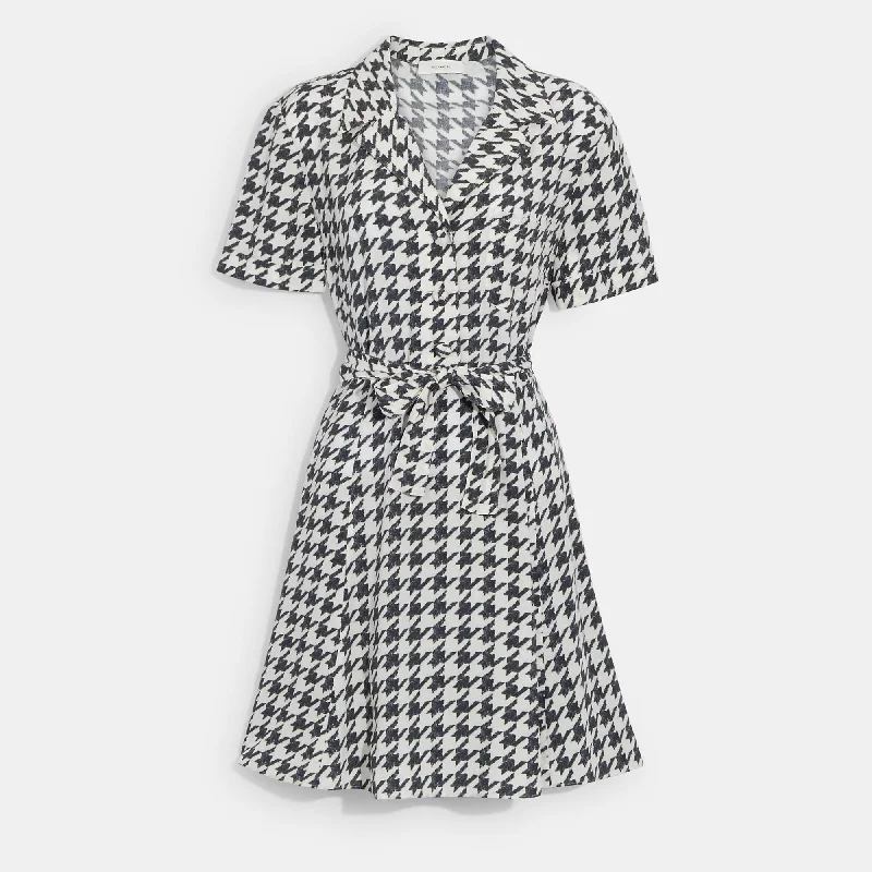 Daily Deals Coach Outlet Houndstooth Mini Dress