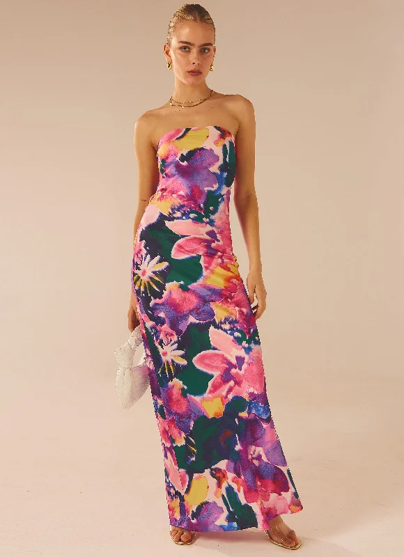 Early Access Carried Away Maxi Dress - Candy Bouquet