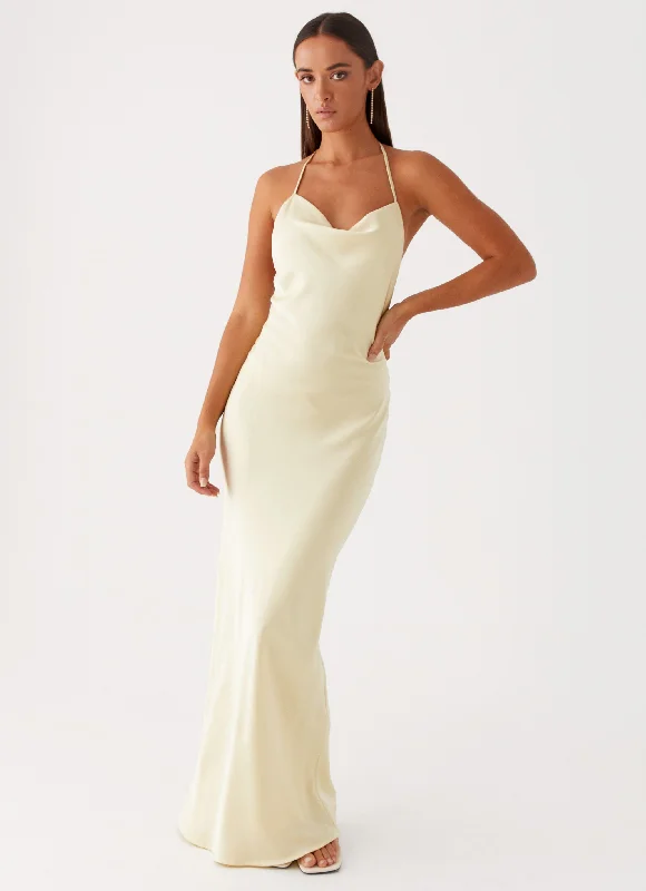 Price Blitz Dose Of Sunshine Maxi Dress - Lemon