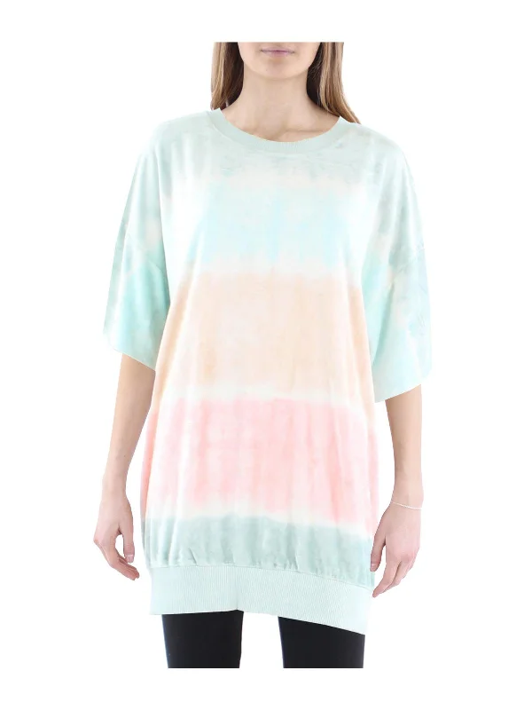 Sale Event Womens Ribbed Trim Short Shirtdress