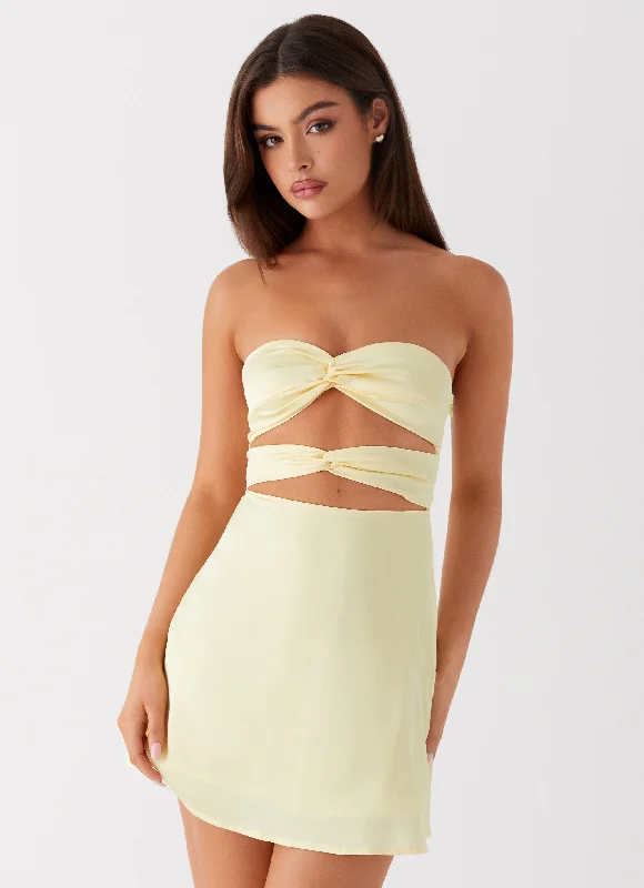 Unmissable Offer Tianna Mini Dress - Yellow
