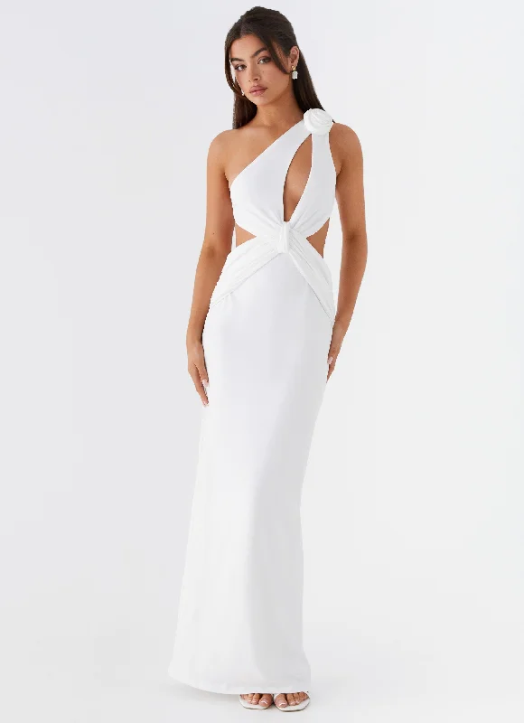 Big Savings Lovesome Rosa Maxi Dress - White
