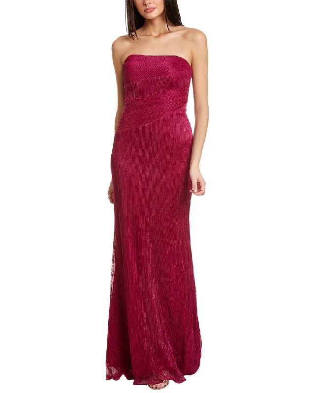 Special Savings Rene Ruiz Metallic Strapless Gown