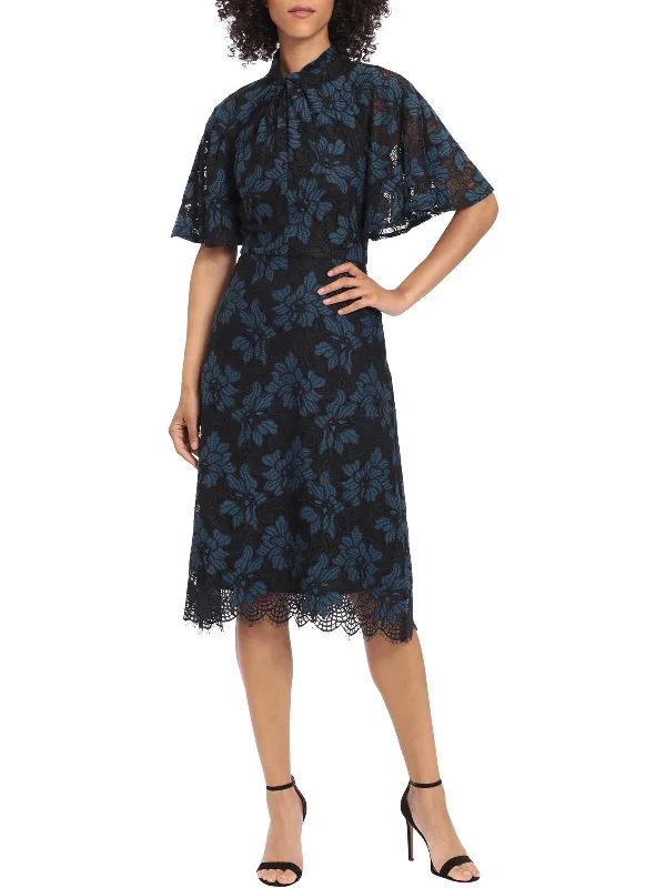 Early Access Womens Lace Calf Midi Dress