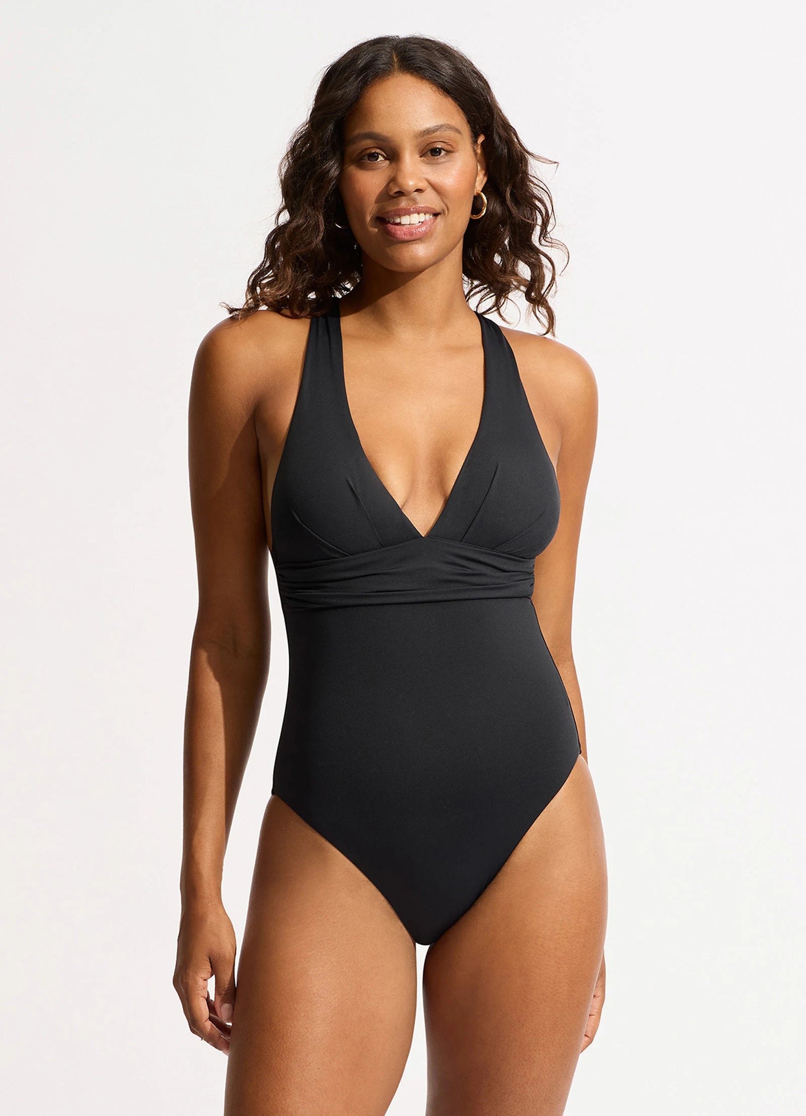 Don’t Miss Out Seafolly Collective Cross Back One Piece - Black