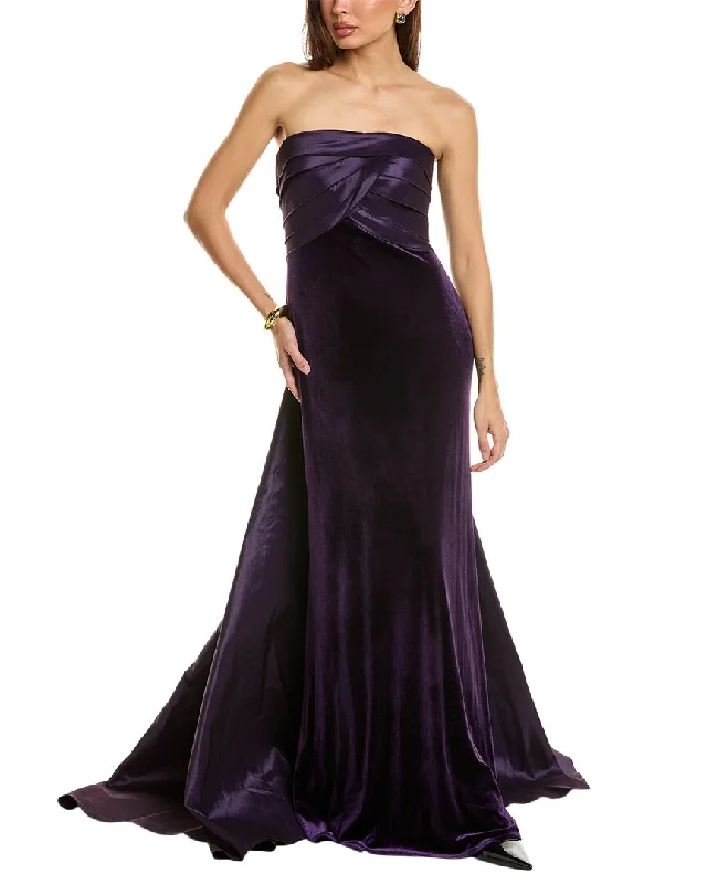 Price Drop Alert Tadashi Shoji Mixed Media Gown