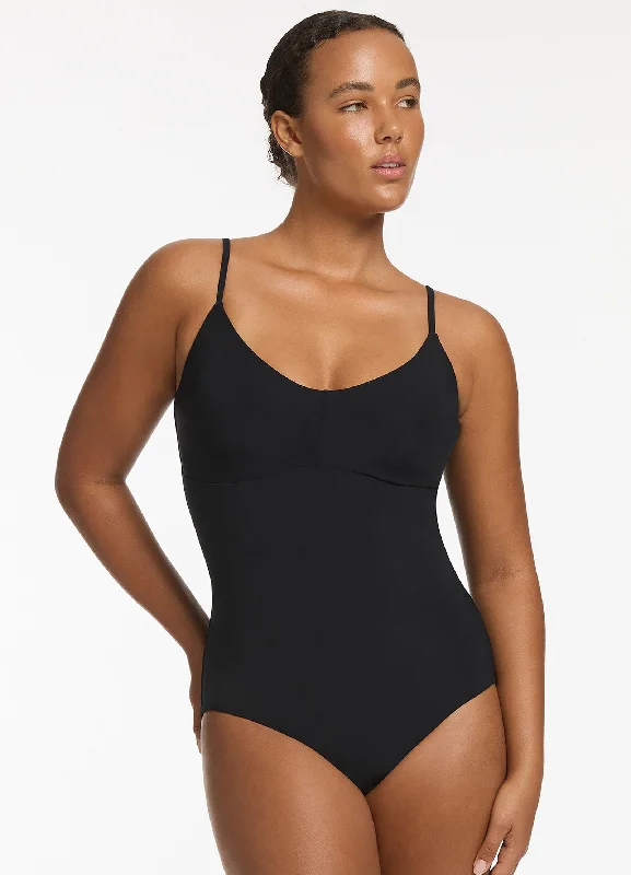 Take Advantage Jetset C_D Tank One Piece - Black