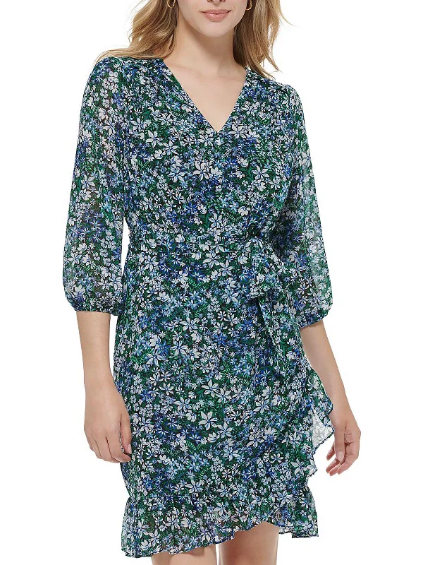 Lowest Price Womens Tie Waist Short Mini Dress