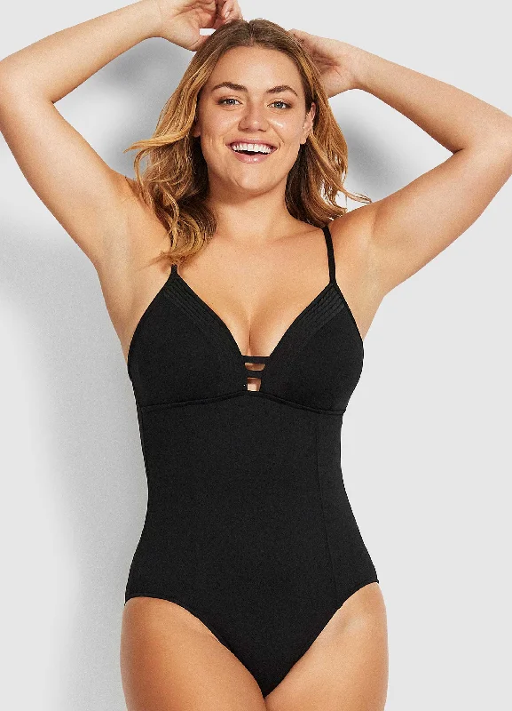 Markdowns Seafolly Quilted One Piece - Black