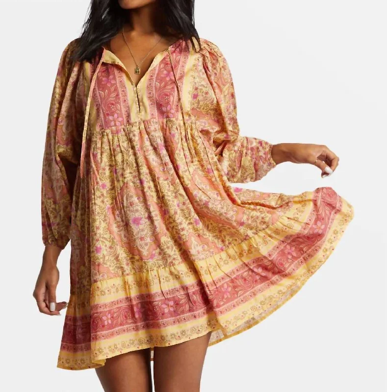 Fantastic Offers Ambers Mini Dress In Pale Yellow