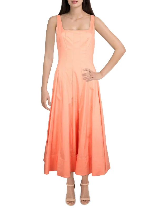 Today’s Deal Wells Womens Solid Sleeveless Midi Dress