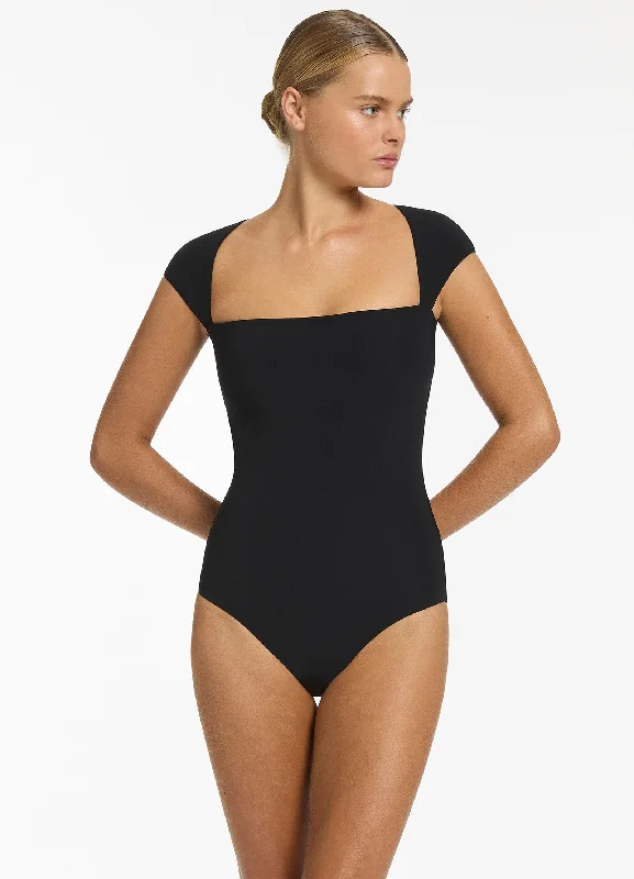 Savings Galore Jetset Cap Sleeve One Piece - Black