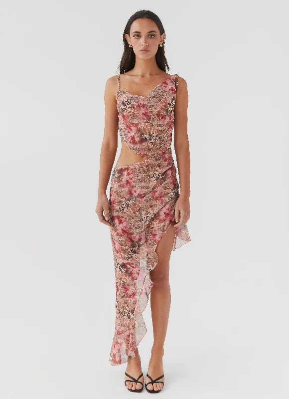Savings Event Law Of Attraction Midi Dress - Palais Floral