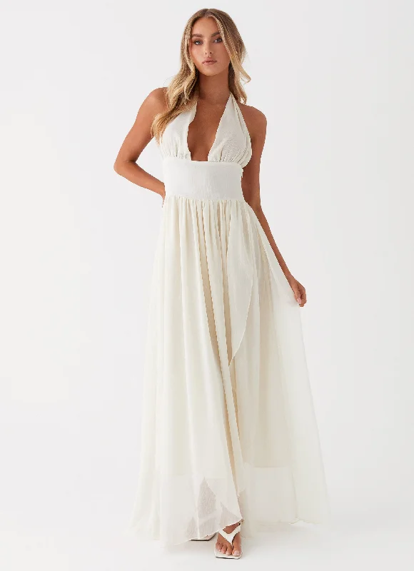 Super Deal Somewhere New Maxi Dress - Ivory