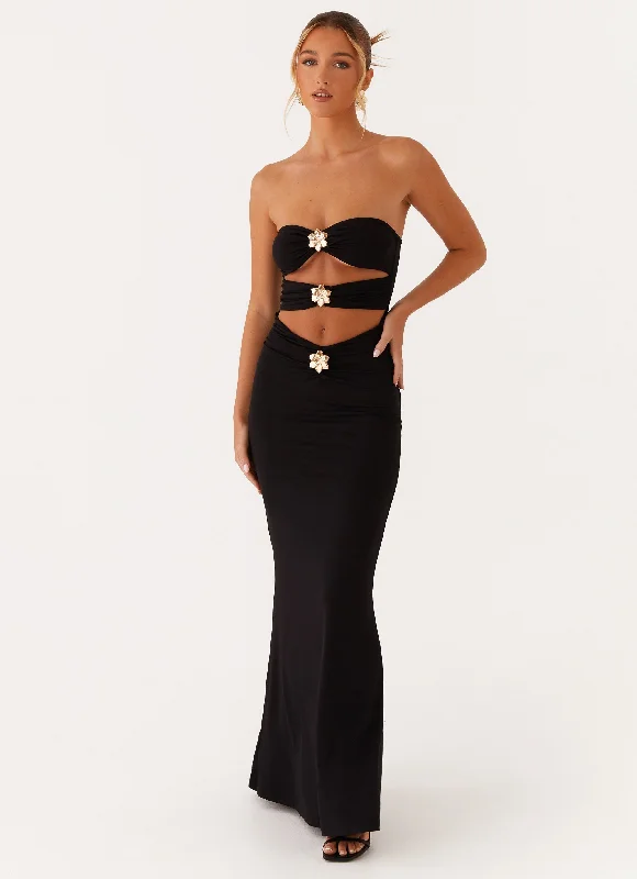 Incredible Offers Save Me Maxi Dress - Black