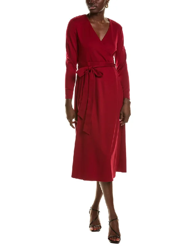 Overstock Anne Klein Surplice Midi Dress