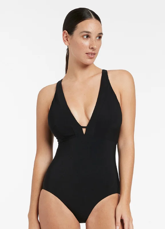 Deal of the Week Jetset E-F Clean Plunge One Piece - Black