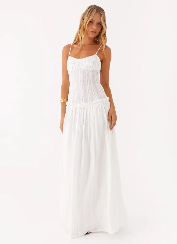 Today Only Jacinda Drop Waist Maxi Dress - Ivory