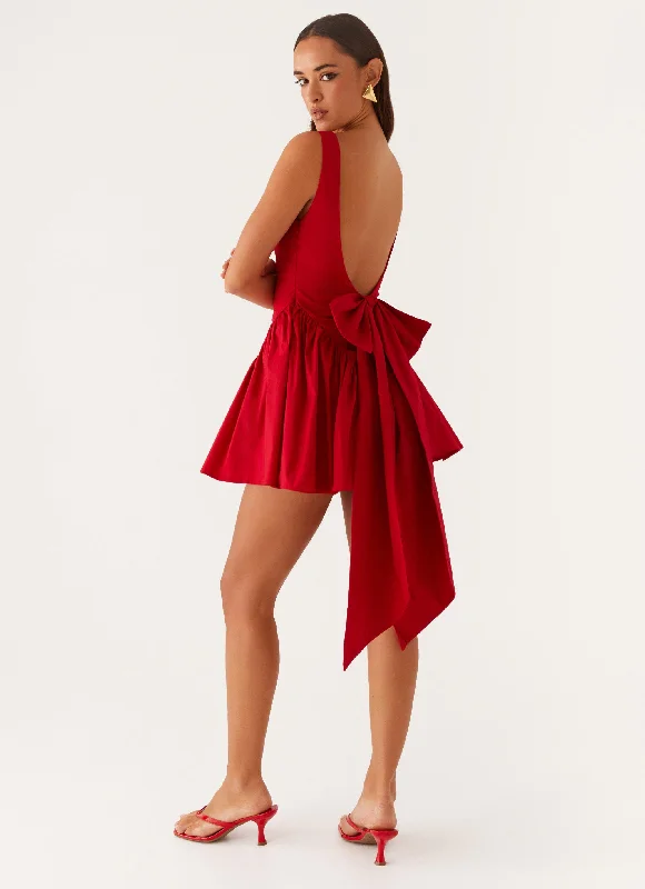 Amazing Deals Invited Mini Dress - Red
