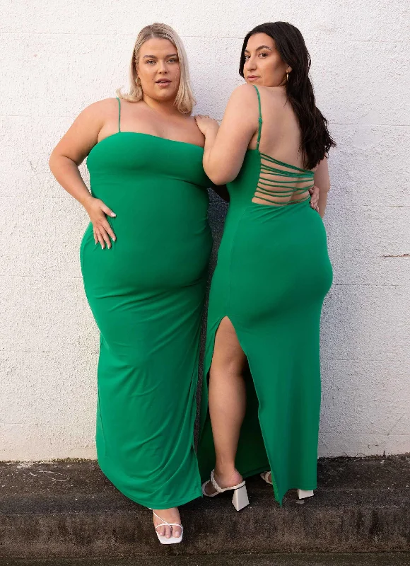 Great Deals Heading West Maxi Dress - Jade Green