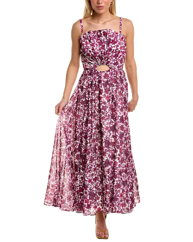 Sale Event AMUR Destinee Fan Bodice Maxi Dress