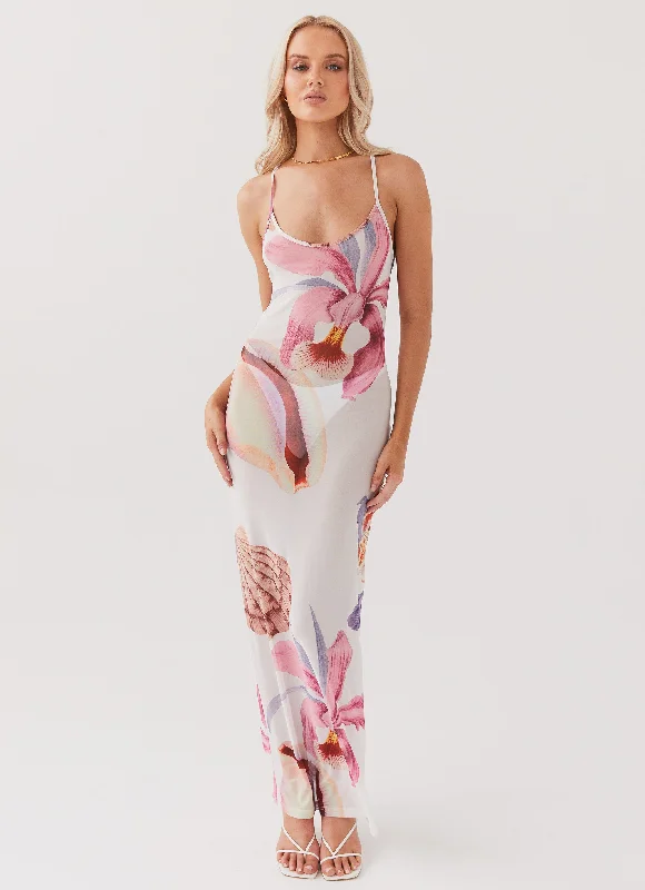 TIME-Limited Offer Love On The Run Maxi Dress - Seaside Bouquet