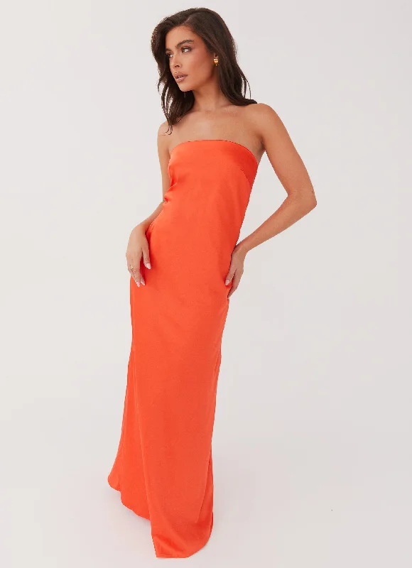 Fantastic Offers Chantelle Strapless Maxi Dress - Sunset