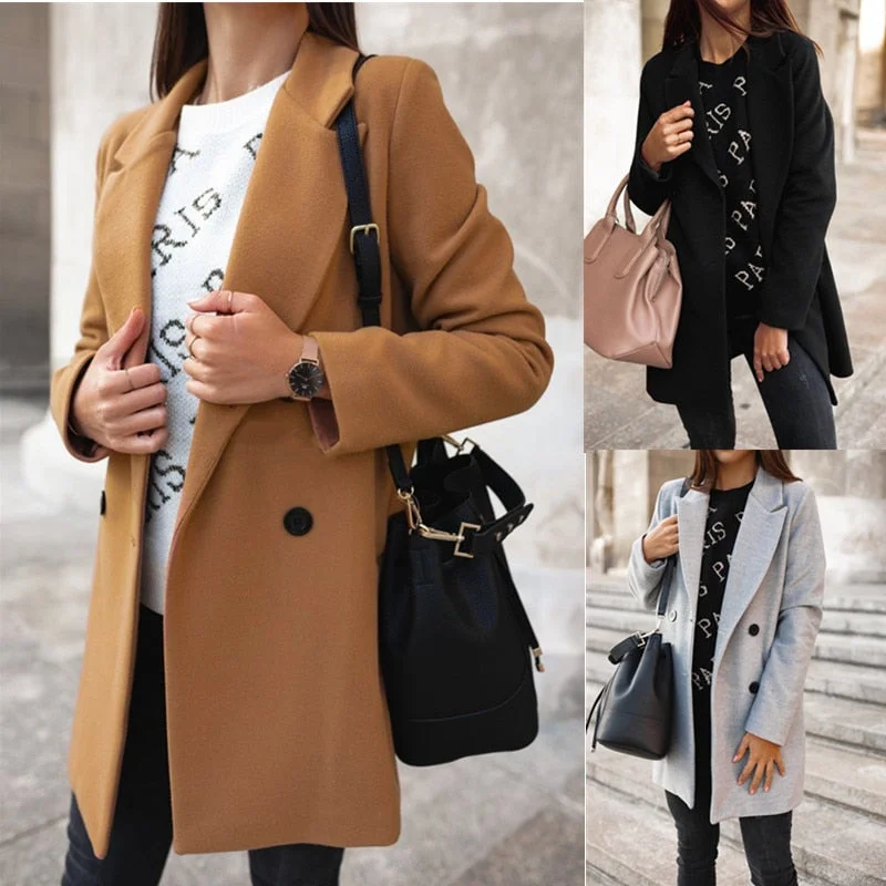 Daily Specials 2019 Blends Woolens Overcoat Female Coat Autumn