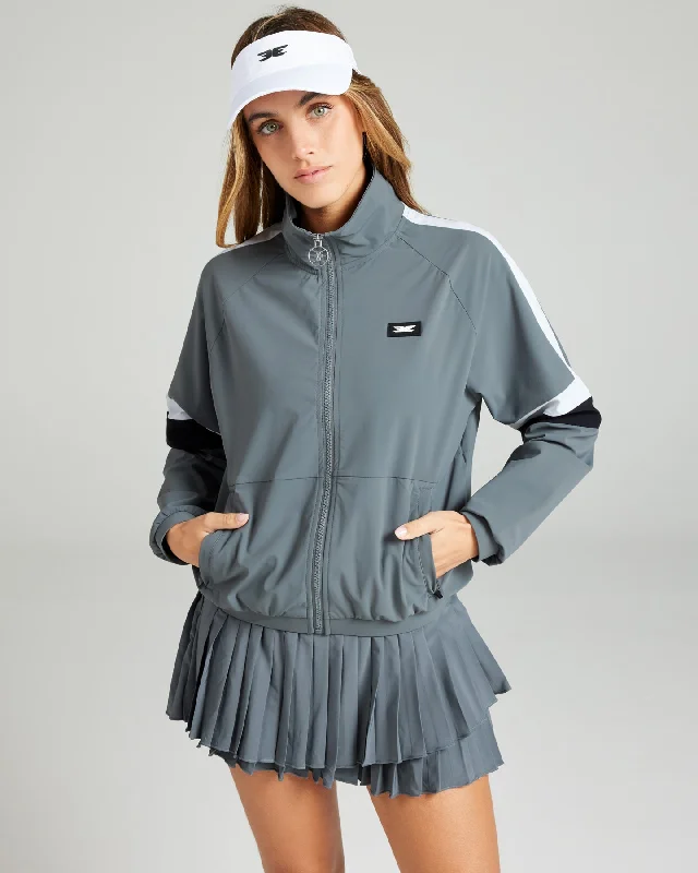One-DAY Sale Courtside Jacket - Slate