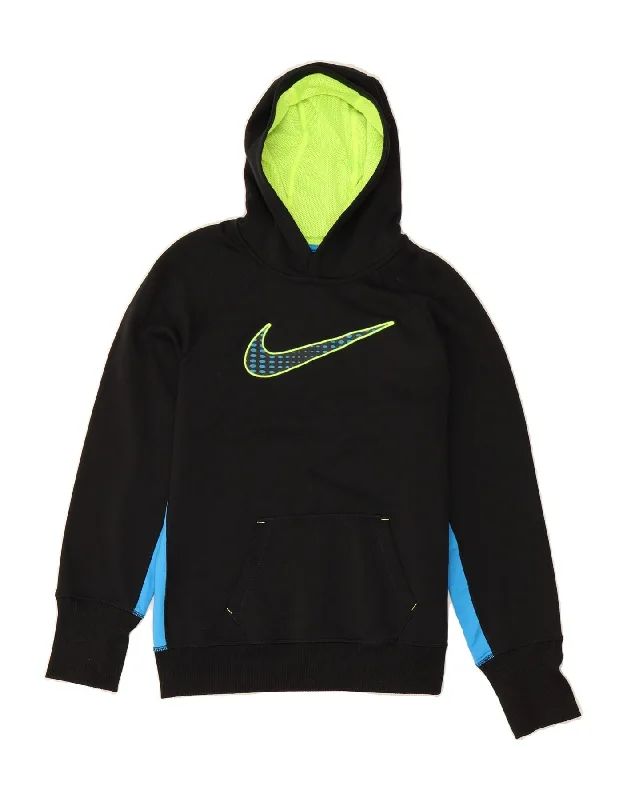 Price Drop NIKE Womens Therma-Fit Graphic Hoodie Jumper UK 16 Large Black Colourblock Price Drop NIKE Womens Therma-Fit Graphic Hoodie Jumper UK 16 Large Black Colourblock